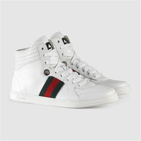 gucci white women's sneakers|gucci sneakers women high top.